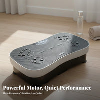 Wireless Controller Control Vibration Plate Machine & Toning Whole Body Vibration Platform Adjustable Speed Settings Body Shaker Machine Anti-Slip Surface for Home Users, Beginners, Adults, Living Room, Office