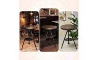 Sturdy Height Adjustable Table Stable Tripod Table with Shelf Long-Lasting Furniture Versatile for Bar