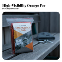 Highly Reflective Emergency Sleeping Bag Compact Lightweight Survival Blanket Windproof for Campers, Survivalists, Hiking, Camping