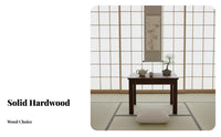 Minimalist Design Solid Wood Square Table Sturdy Structure Sofa Side Table Formaldehyde-Safe Household Furniture Crack Resistant for Apartment Dwellers, Families, Homeowners, Living Room, Study, Bedroom, Office