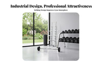Fixed Barbell Storage Stand Space Saving Vertical Barbell Rack Commercial Grade 5 Tier Weight Bar Rack for Home Gym Users