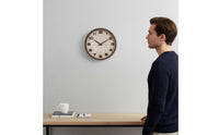 Fashionable Wood Grain Wall Timepiece Easy to Read Wood Frame Wall Timepiece Decorative Home Decor Simple Design for Living Room, Office, Bedroom