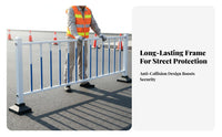 Municipal Road Guardrail High-Visibility Road Divider Barrier Anti Pedestrian Fence for Construction Companies, Roads, Parking Lots