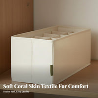Foldable textile Box cleanable Clothing Organizer Reinforced Handles for Under Bed