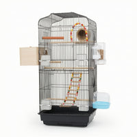 Metal Aviary Cage Tall Birdcage Cage with Pull-out Tray Sturdy for Parrot Owners