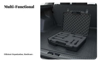 Multipurpose Hard Plastic Tool Case Long-Lasting Safeguarding Tool Box Shock-Resistant for Professionals, Photographers, Vehicle, Job Site