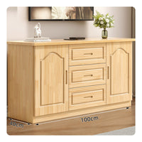 Floor Standing Storage Console Solid Wood TV Cabinet Modern Minimalist TV Stand Wood TV Table with Shelves Suitable for Living Room Furniture Bedroom Apartment