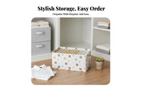 Fold-Flat Design Foldable Clothing Box with transparent panel Stackable Closet Organizer Large Capacity Fabric Bin particleresistant for Homeowners, Students, Families, Bedroom, Under Bed, Dorm Room, Attic