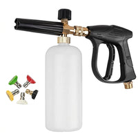Soap Dispenser for Car Cleaning and Car Wash, Aluminum Alloy Car Foam Lance, 1000ml Capacity Foam Spray, Adjustable Nozzle with Quick Connect
