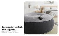 Foldable Inflatable Chaise Lounge multi-functional Use Scontour Recliner Portable Air Sofa Quick Inflation for Adults, Homeowners, Students, Bedroom, Balcony, Indoor, Living Room
