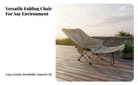 Folding Design Foldable Lazy Sofa Chair Long-Lasting Steel Frame Portable Outdoor Recliner Lounger Lockable Reclining System Outdoor Recliner Ergonomic for Office Workers, Homeowners, Beach, Backyard, Poolside, Garden