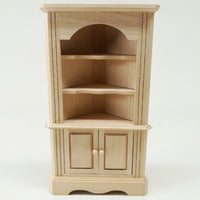 Miniature Bookshelf Wooden Dollhouse Furniture Handmade for Collectors
