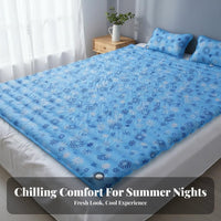 Water-Filled Cooling Mattress Electricity Summer Cooling Bed Pad Waterproof Water Mattress Pad for Hot Sleepers, Students, Dorm Room