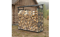 Outdoor Firewood Storage Rack with Cover Heavy-Duty Firewood Rack with Cover Waterproof Large for Homeowners, Backyard, Patio, Fireside