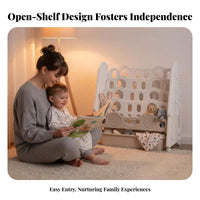 Rolling Book trolley Cute adorable animal Design Household Storage Large Capacity for young children