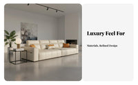 Block-Design Couch Modern Design Sofa Easy to Clean Living Room Furnishings for Small Apartment Dwellers, Homeowners, Lounge Area, Bedroom, Office