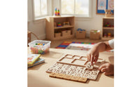 Arithmetic Board Handsmath Board with Tiles Educational Learning Toy for Preschoolers, Preschool Classrooms, Homeschooling