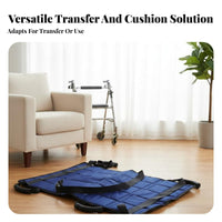 Reduces Caregiver Strain Foldable Transport Stretcher Long-Lasting Construction Patient Lift Carrier with Handles Multifunctional Elderly Transport Cushion Safety Straps for Disabled People, Patients, Caregivers, Stairs, Home Care, Hospital