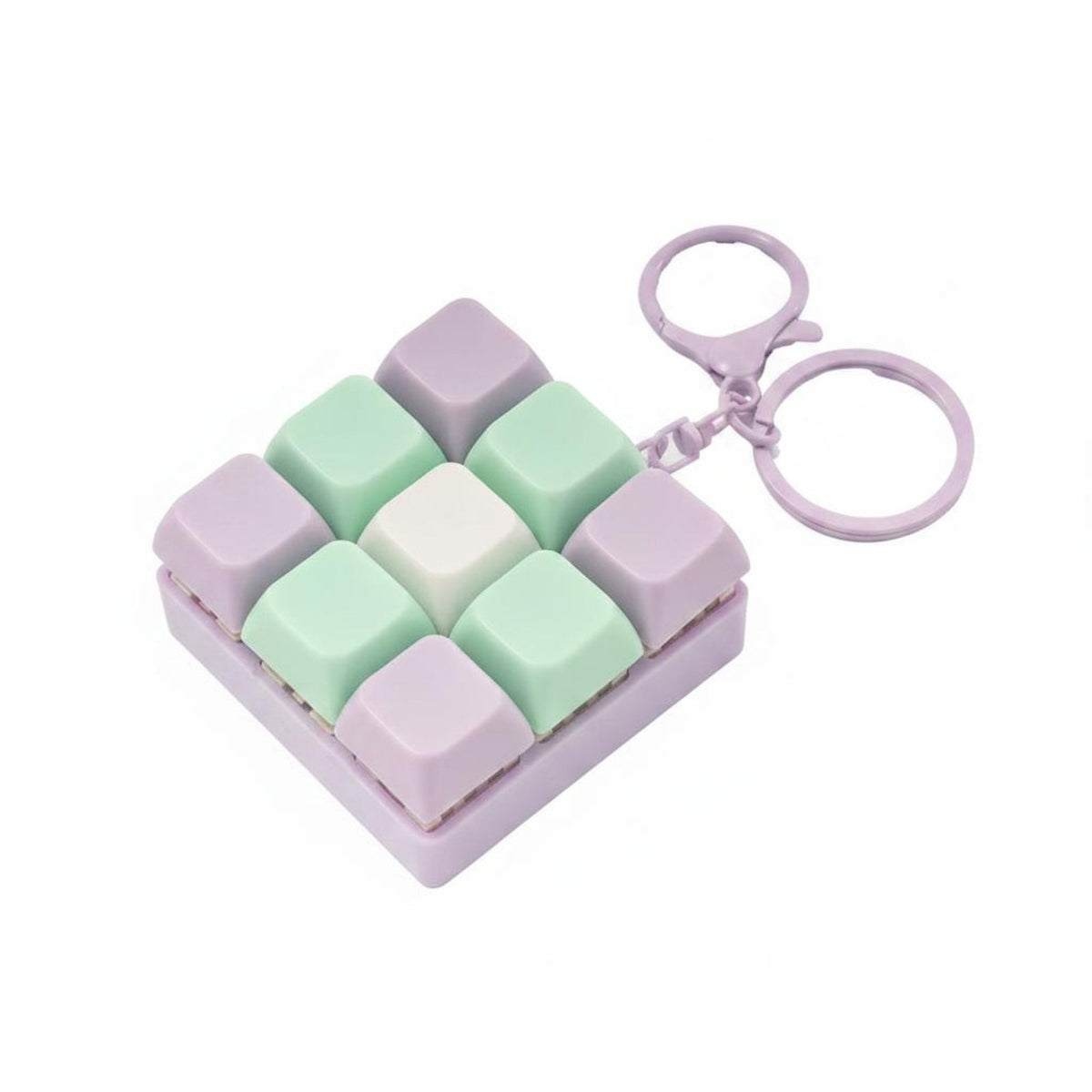 Mechanical Keyboard Fidget Keychain Portable Switch Tester Keychain Cute Keyboard Switch Sensory Toy for Office, Travel