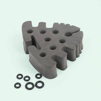 Fly Tying Organizer Slots Fishing Gear Rubber Rings