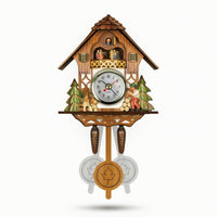 Wooden Cuckoo Clock with Pendulum Traditional Cuckoo Clock Rustic Vintage for Living Room, Cabin