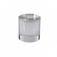 8 Pieces High Clarity Acrylic Cylinder Riser Multi-Purpose Transparent Acrylic Pedestal Polished Surface Clear Cylinder Pedestal Lightweight