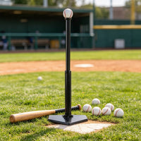 Batting Tee with Home Plate Base Rubber Batting Tee Heavy Duty Sports Gear for Baseball Athletes, Backyard Training, Field Exercises