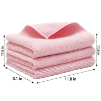 Interlock Knit Microfibre Cloth and Cleaning Cloths, 30cm x 30cm Microfibre Cloth, High Absorbency Knitted Wiping Cloth for Dishes and Furniture