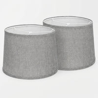 Table Lamp Shade 2 Pack with Foldable Textile Lampshade for Easy Storage, Light Set for Living Room and Bedroom