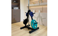 Barbell Plate Tree Rack Standing Plate Storage Metal Stand Weight Tree Stand Home Gym