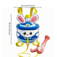 Backpack Water toy Cute Character Face Backpack Water toy Handheld Nozzle Plaything