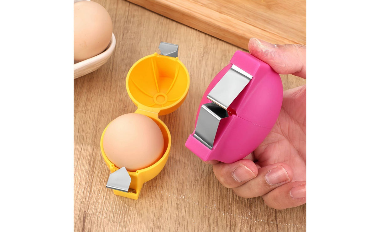 Hen Fruit Shell Opener No Mess Cracking Hen Fruit Opener Baking Gadget Easy to Use Kitchen Utensil Food-Grade Material for Cooks