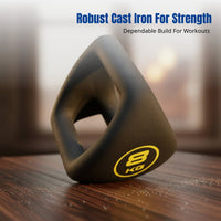 Cast Iron Kettlebell, Patriotic Triangle Shape, Coated, Integrated Dumbbell, Multi-Functional, Home Fitness, Men & Women