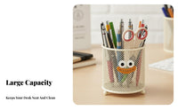 Large Capacity Slanted Pen Rack Multi-Functional Desk Organizer Space Saving Office Supply Sturdy and long-final positioning for Students, Artists, educators, Dormitory, Study Room, Classroom