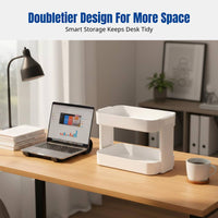 Minimalist Desktop Storage Rack, Multitier Shelf Unit, Bedside Organizer, Office Desk Shelf, No Installation Needed