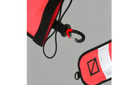 Reflective Band Diving Warning Buoy Nylon Diving Buoy Marker Black Edging Inflatable Dive Buoy Attachment Loop for Divers