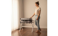 Folding Luggage Rack Foldable Wooden Suitcase Stand Space-Saving Resort-Style Luggage Holder for Bedside