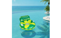 With Backrest Inflatable U-Shaped Water Seat Heavy Duty PVC Light up Pool Chair Easy to Inflate Glowing Pool Buoyant Seat Sofa Long-Lasting for Adults, Beach, Lake, Vacation