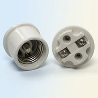 Outdoor Lighting Bulb Holder for High Power E40-Style Lamps, Marine Lighting Heavy Duty Glazed Porcelain, 20A High Current Ceramic Lamp Holder