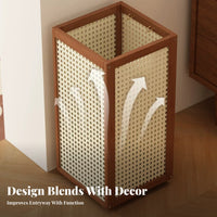 Freestanding Umbrella Stand Removable Drip Tray Entryway Umbrella Organizer Easy to Clean for Office Workers, Shop Owners, Hallway, Mudroom, Lobby