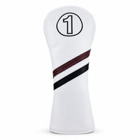 Golf Headcover Leather-Like Golf Club Cover Headcovers Stitched Shielding for Golfers