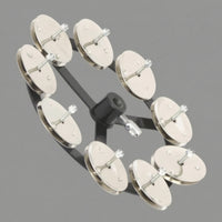 hatHat Bell with Clamp Mount Compact Drum Cymbals Bell Metal Percussion Accessory for Drummers