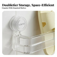 Drilldrillless Installation Suction Cup Slipper Rack Drainage Design Bathroom Accessory Washable and Reusable Wall Organizer for Renters, Homeowners, Families, Toilet, Shower Room, Entryway