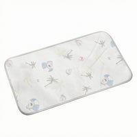 Rounded Corners Pet Sleeping Mat Stitched Edging Rectangular Pet Mat