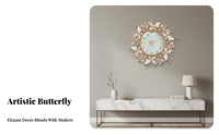 Silent Movement Luxury Art Clock Easy to Install Quartz Wall Clock Original Design for Homeowners, Gift Givers, Living Room, Bedroom, Office