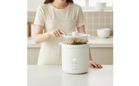 Automatic Keep Warm Mini Rice Cooker Minimalist Design Personal Rice Cooker Non-Stick for Singles, Students, Dorm Room, Office