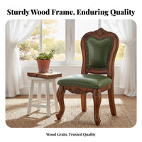 With spine Support Carved spinerest Stool North American design Small Chair Multi-Purpose Household Furniture Space-Saving for Children, Homeowners, Living Room, Bedroom, Entryway, Kitchen