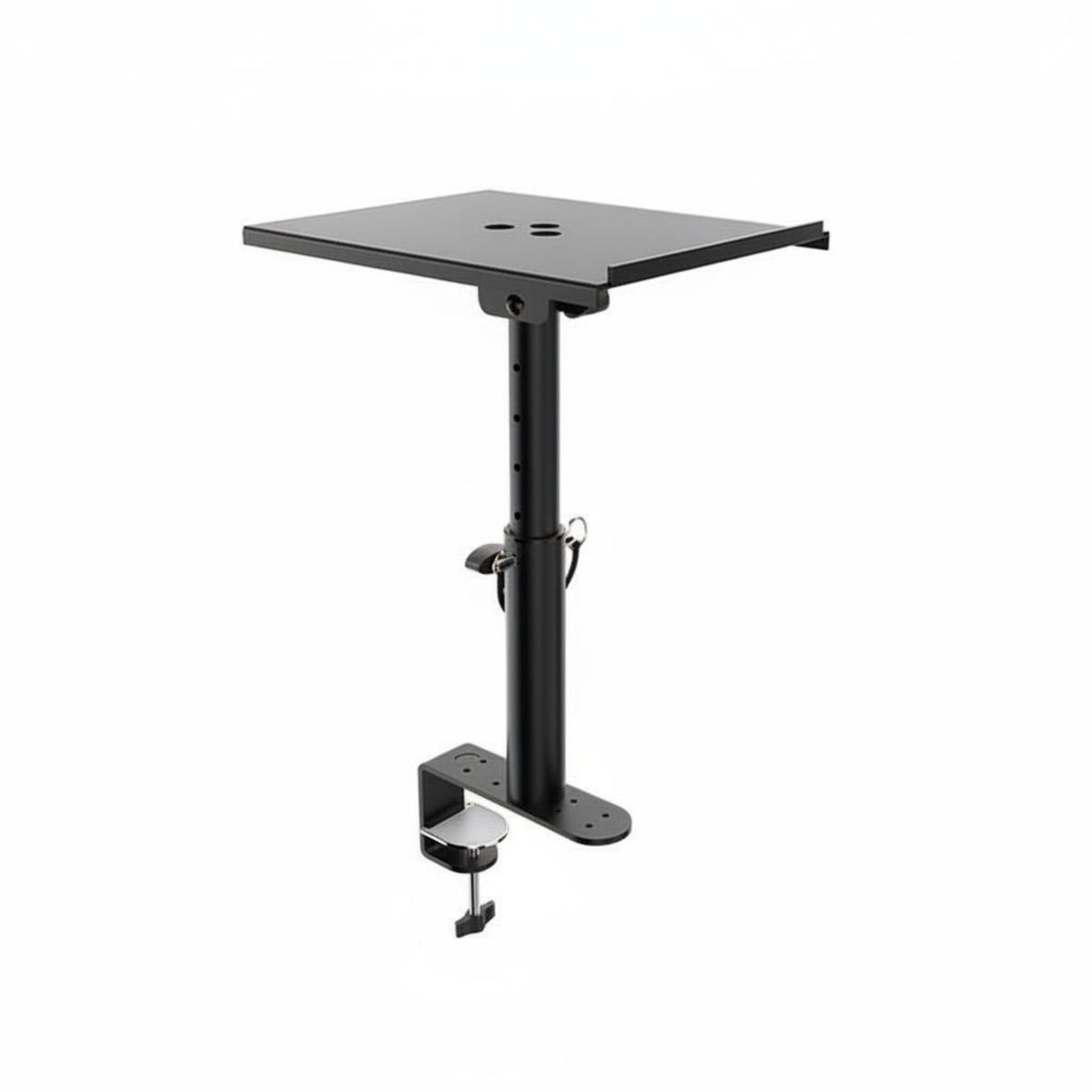 Anti-Slip Desktop Speaker Riser Space Saving Adjustable Studio Monitor Stand Vibration Damping Pad Universal Speaker Tray Heavy Duty for Audiophiles, Music Producers, Gamers, Gaming Setup