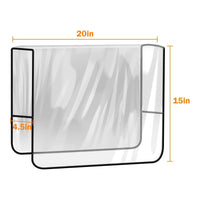 2 Pieces Clear Salon Chair Cover Stain-Resistant Salon Chair Cover