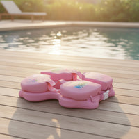 Adjustable Baby Buoyancy Aid with Shoulder Straps Padded Baby Swim Buoyancy Aid Safe Non-Inflatable Swim Circle Stable for Toddlers